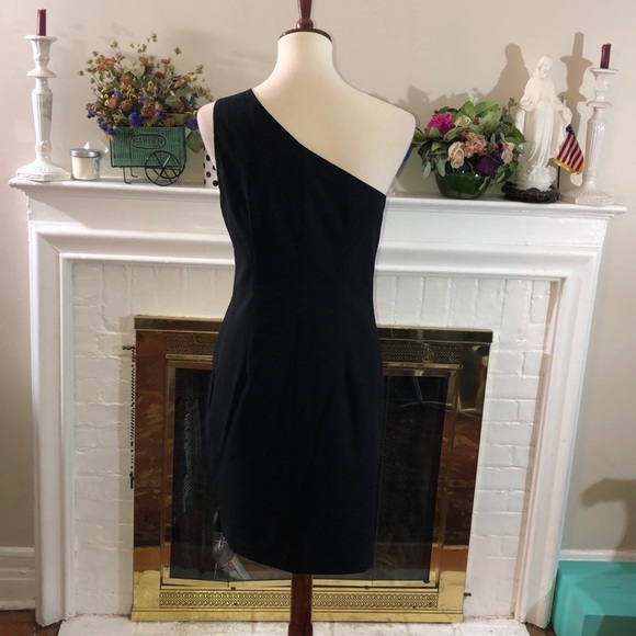 CYNTHIA STEFFE Black Wool lycra One shoulder - Picture 3 of 8